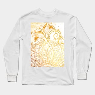 Mandala - Golden brush Long Sleeve T-Shirt